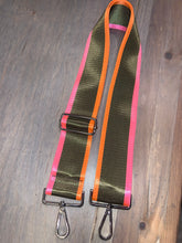 💚💗🧡 Olive/Pink or Olive/Pink/Orange Stripe 2” Adjustable Handbag Strap