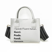 I Speak Fluid Italian Mini Tote - Assorted Colors