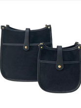Mini Suede Messenger Bags w/ Matching Adjustable Solid Strap - Assorted Colors