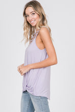 Crisscross Sleeveless Top - Lilac