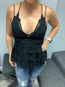 LaMiel Ballet Bralette Top - Black, White or Mustard