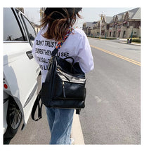 Solid Vegan Leather Convertible Backpack - Black, Camel or Grey