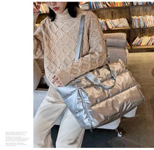 Matte Finish Quilted puffer tote bag - Assorted Colors