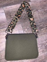 Small Neoprene Crossbody with Strap - Assorted Solid Colors