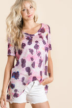 LEOPARD PRINT LOW GAUGE DEEP U-NECK TOP - ASSORTED COLORS