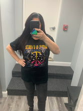 LOVE & PEACE GRAPHIC TEE - BLACK OR CHARCOAL