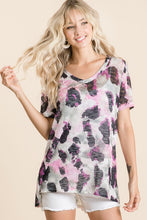 LEOPARD PRINT LOW GAUGE DEEP U-NECK TOP - ASSORTED COLORS