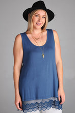 Plus Size Lace Trim Tunic Top Extender - Assorted Colors