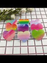 Tie dye Heart Phone Pop Sockets - Assorted Colors