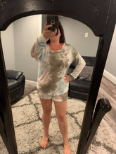 Tie dye lounge wear set - Olive/Aqua/Pink or Grey/Pink Smoke.