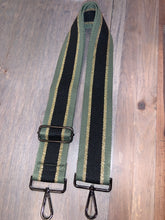 💚🖤 Olive/Black/Metallic Gold Stripe 2” Adjustable Handbag Strap