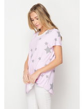 Star Tee - Charcoal/Lavender