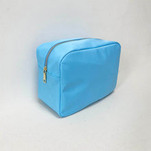 X-Large Nylon Zippered Cosmetic Bag - Assorted Colors