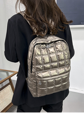 Metallic Quilted Puffer Backpack - Assorted Colors