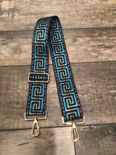 Abstract Adjustable Print Bag Straps - Silver or Gold Hardware