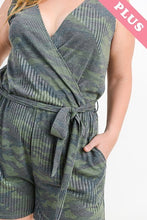 Plus Camouflage Tank Romper