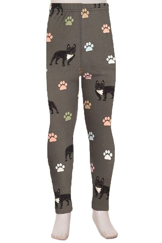 Paw print French Bulldog Leggings