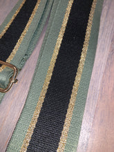 💚🖤 Olive/Black/Metallic Gold Stripe 2” Adjustable Handbag Strap