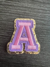 Lavender Purple Letter Patch Stickers