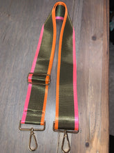 💚💗🧡 Olive/Pink or Olive/Pink/Orange Stripe 2” Adjustable Handbag Strap