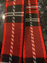 Red Plaid Adjustable Bag Strap