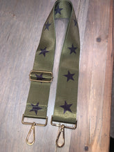 Olive Star 2” Adjustable Handbag Strap - Black or Neon Pink Stars