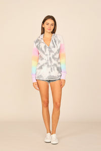 Ocean Drive Firework Tie-dye Burnout Pullover Hoodie